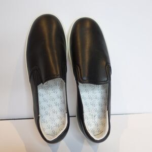 Stuart Weitzman Women's Slip-On Sneaker Black Daryl size 6.5 New